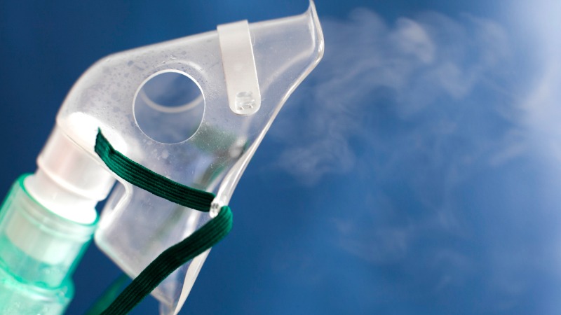 Masque à oxygène en cas d'intoxication au CO